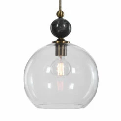 Accessories Uttermost Mendota 1 Light Glass Pendant