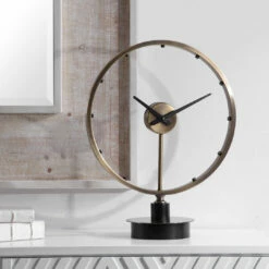 Accessories Uttermost Davy Modern Table Clock
