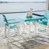 Signature Design By Ashley® Eisely - Turquoise/White - Dining Set With Barstools