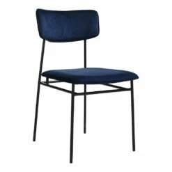 Moe's Home Collection Sailor Dining Chair Blue