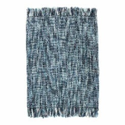 Moe's Home Collection Sasha Throw Ocean Blue