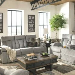 Signature Design By Ashley® Mitchiner - Reclining Sofa & Loveseat Set Reclining Furniture