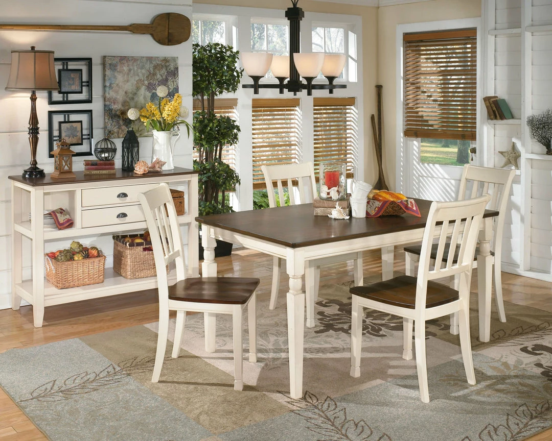 Outlet 🧨 Ashley Furniture Chairs Whitesburg - Brown/cottage White - Dining Room Side Chair (2/cn) 🧨 12 Ashley Furniture Chairs Whitesburg - Brown/cottage White - Dining Room Side Chair (2/cn)