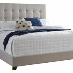 Ashley Furniture Dolante - Button Tufted - Upholstered Bed Beds