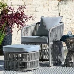 Signature Design By Ashley® Coast Island - Dark Gray - Chair/otto W/cush/table (3/cn)