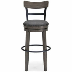 Ashley Furniture Caitbrook - Dark Gray - Tall Uph Swivel Barstool(1/cn)