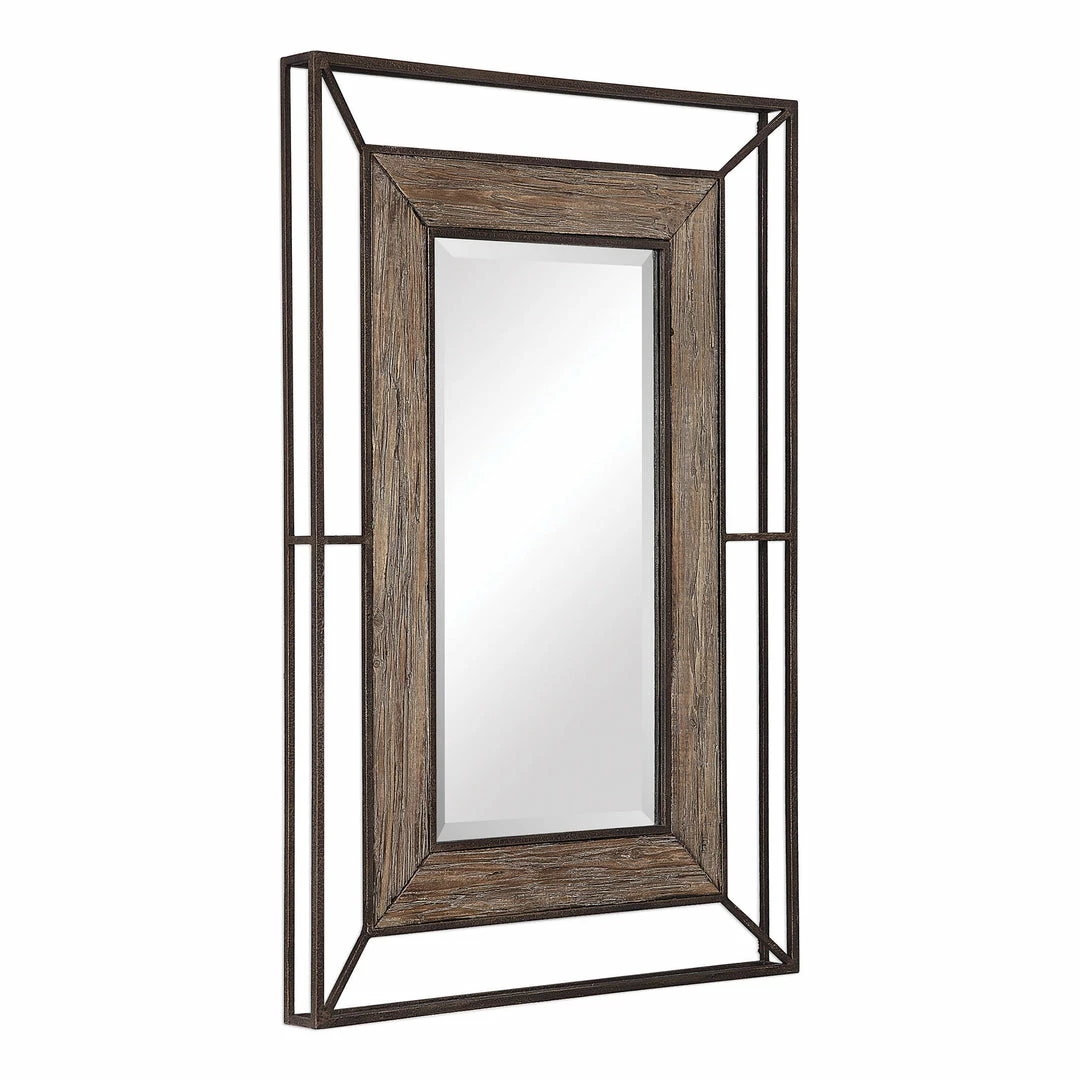 New ✨ Accessories Uttermost Ward Open Framed Wood Mirror 🔥 6 Accessories Uttermost Ward Open Framed Wood Mirror