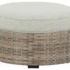 Ashley Furniture Calworth - Beige - Ottoman With Cushion Ottomans