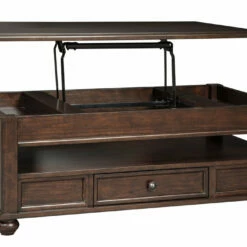 Ashley Furniture Barilanni - Dark Brown - Lift Top Cocktail Table