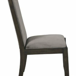 Signature Design By Ashley® Hyndell - Dark Ultimate Best In Class Rectangular Dining Room Extension Table, 6 Upholstered Side Chairs