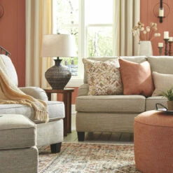 Signature Design By Ashley® Almanza - Wheat - Sofa, Chair And A Half, Ottoman, Oversized Accent Ottoman