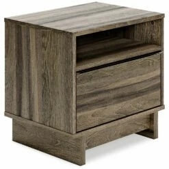 Signature Design By Ashley® Shallifer - Brown - One Drawer Night Stand Nightstands