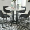 Hot Sale ✔️ Signature Design By Ashley® Centiar - Dark Gray - 5 Pc. - Dining Room Table, 4 Upholstered Barstools Dining Room Sets 💯 1 Signature Design By Ashley® Centiar - Dark Gray - 5 Pc. - Dining Room Table, 4 Upholstered Barstools Dining Room Sets