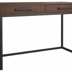 Ashley Furniture Horatio - Warm Brown/gunmetal - Home Office Small Desk Desks