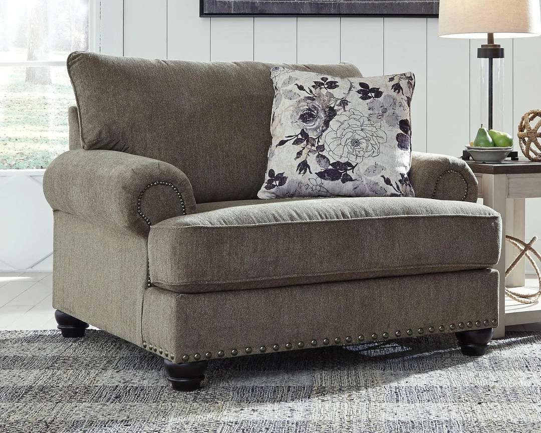 Outlet 🤩 Benchcraft® Living Room Sets Sembler - Cobblestone - 4 Pc. - Sofa, Loveseat, Chair And A Half, Ottoman 🤩 5 Benchcraft® Living Room Sets Sembler - Cobblestone - 4 Pc. - Sofa, Loveseat, Chair And A Half, Ottoman