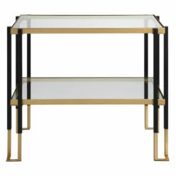 Uttermost Kentmore Glass Side Table