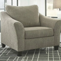 Cheap 🛒 Benchcraft® Barnesley - Platinum - Chair And A Half Chairs 🌟 9 Benchcraft® Barnesley - Platinum - Chair And A Half Chairs