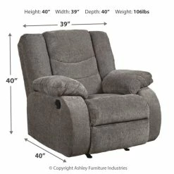 Ashley Furniture Reclining Furniture Tulen - Waterfall Back - Rocker Recliners
