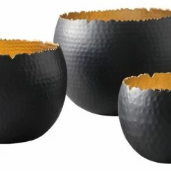 Ashley Furniture Claudine - Black/gold Finish - Bowl Set (3/cn)