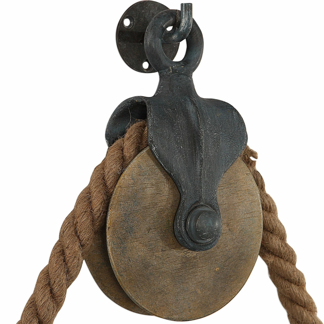 Discount ๐ Accessories Uttermost Melton Round Pulley Mirror ๐ 8 Accessories Uttermost Melton Round Pulley Mirror