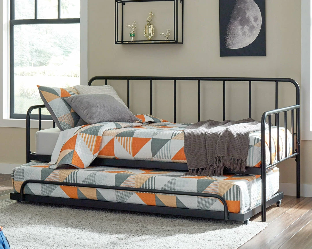 Flash Sale 🛒 Signature Design By Ashley® Beds Trentlore - Patterned - Metal Day Bed With Trundle 😉 3 Signature Design By Ashley® Beds Trentlore - Patterned - Metal Day Bed With Trundle