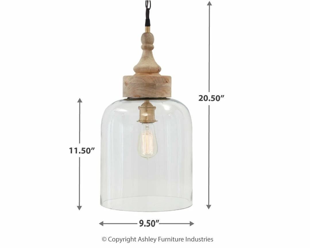 Discount ๐ Ashley Furniture Faiz - Transparent - Glass Pendant Light (1/cn) Accessories ๐ 5 Ashley Furniture Faiz - Transparent - Glass Pendant Light (1/cn) Accessories