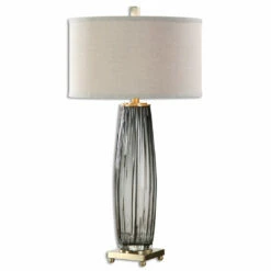 Accessories Uttermost Vilminore Gray Glass Table Lamp