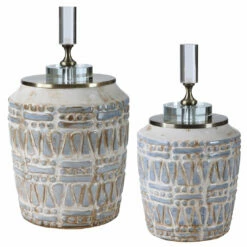Uttermost Lenape Ceramic Bottles, S/2