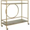 Ashley Furniture Bars & Bar Carts Jackford - Antique Gold Finish - Bar Cart