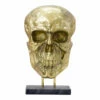 Moe's Home Collection Braincase Skull Statue Gold