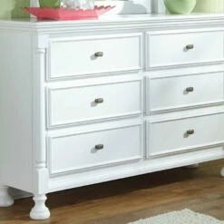 Signature Design By Ashley® Kaslyn - Best In Class - Dresser, Mirror, Panel Headboard