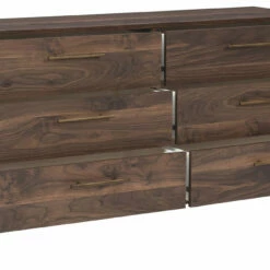Signature Design By Ashley® Dressers Calverson - Mocha - Six Drawer Dresser - Small