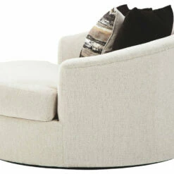 Ashley Furniture Cambri - Snow - Oversized Round Swivel Chair