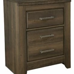 Ashley Furniture Nightstands Juararo - Dark Brown - Two Drawer Night Stand