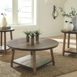 Ashley Furniture Raebecki - Brown - Occasional Table Set (3/cn) Tables