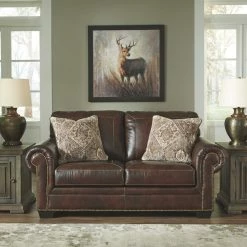 Ashley Furniture Roleson - Dark Brown - Loveseat Loveseats