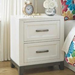 Ashley Furniture Brynburg - White - Two Drawer Night Stand
