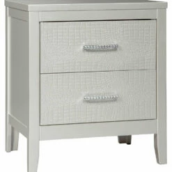 Ashley Furniture Nightstands Olivet - Silver - Two Drawer Night Stand