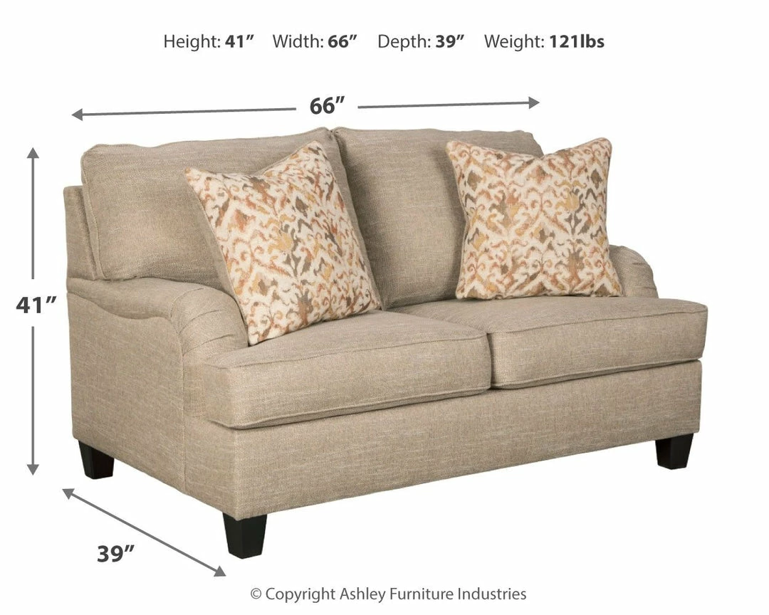 Best deal 💯 Ashley Furniture Loveseats Almanza - Wheat - Loveseat 😀 6 Ashley Furniture Loveseats Almanza - Wheat - Loveseat
