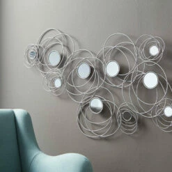 Ashley Furniture Desi - Silver Finish - Accent Mirror