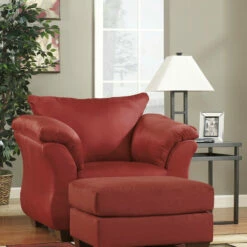 Signature Design By Ashley® Darcy - Salsa - 4 Pc. - Sofa, Loveseat, Chair, Ottoman Living Room Sets