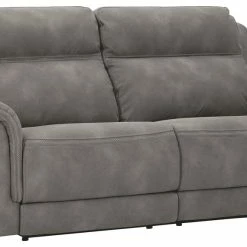 Ashley Furniture Next-gen Durapella - Slate - 2 Seat Pwr Rec Sofa Adj Hdrest