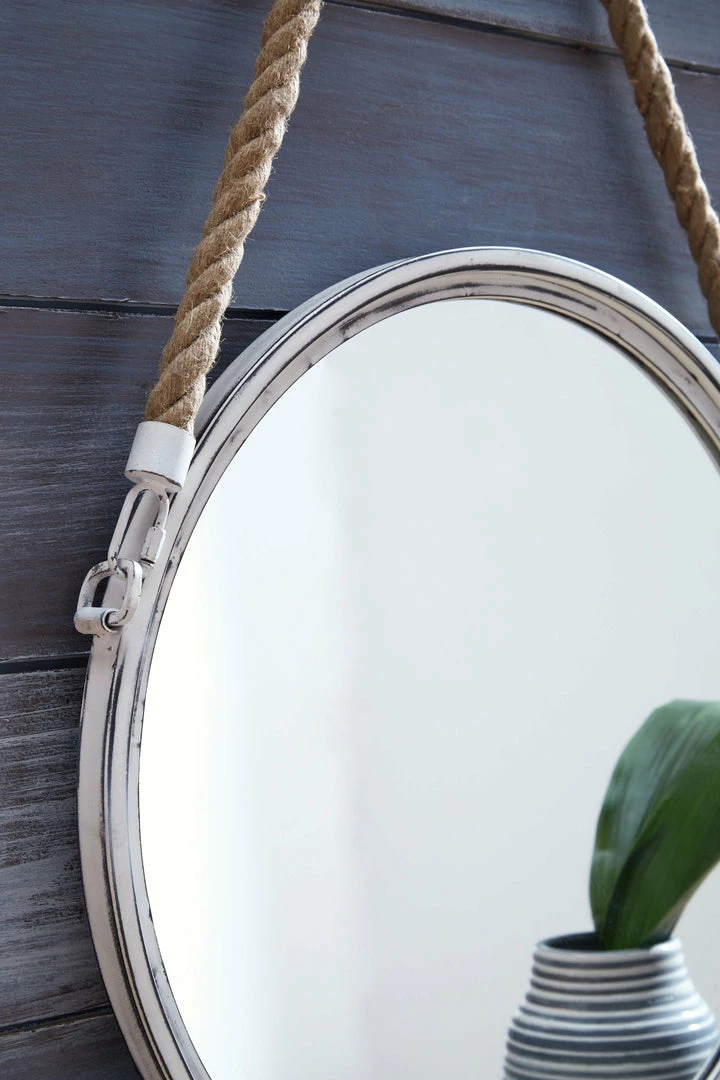 Outlet 😍 Ashley Furniture Dusan - Antique White - Accent Mirror Accessories 🥰 5 Ashley Furniture Dusan - Antique White - Accent Mirror Accessories