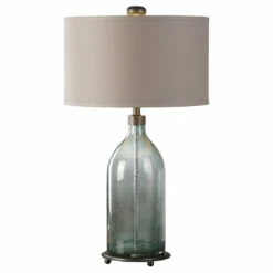 Accessories Uttermost Massana Gray Glass Table Lamp