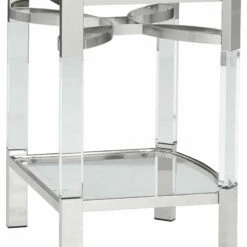 Ashley Furniture Chaseton - Clear/silver Finish - Accent Table Tables