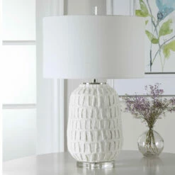 Best Sale ๐คฉ Uttermost Caelina Textured White Table Lamp ๐ 17 Uttermost Caelina Textured White Table Lamp