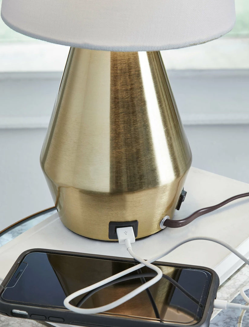 Coupon ❤️ Ashley Furniture Accessories Lanry - Brass Finish - Metal Table Lamp (1/cn) 😉 5 Ashley Furniture Accessories Lanry - Brass Finish - Metal Table Lamp (1/cn)