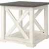 Brand new ๐ Ashley Furniture Dorrinson - White / Black / Gray - Square End Table Tables ๐ฅ 1 Ashley Furniture Dorrinson - White / Black / Gray - Square End Table Tables