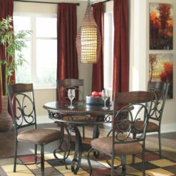 Ashley Furniture Glambrey - Dark Brown - Round Dining Room Table