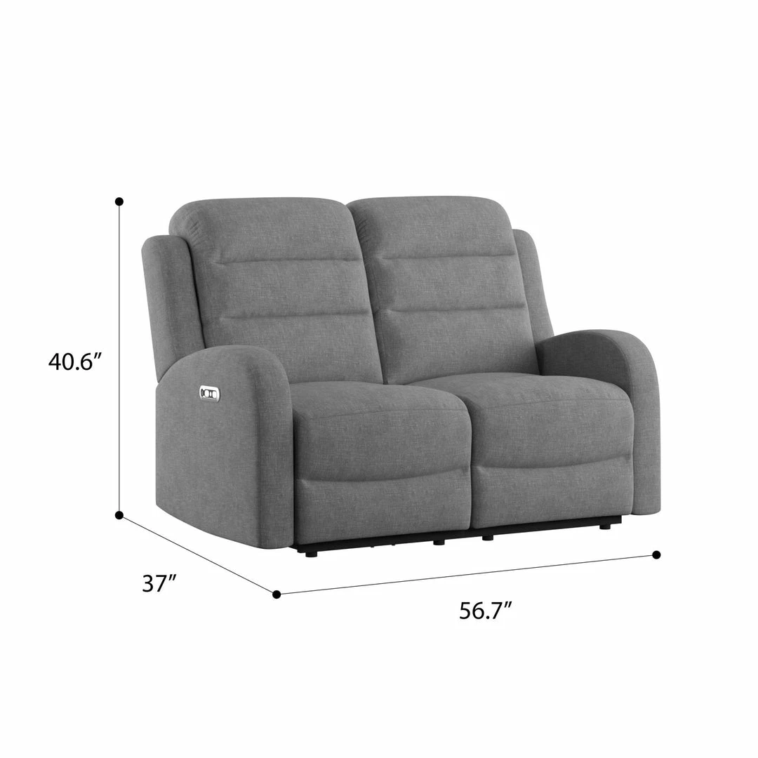 Deals โญ Emerald Home Loveseats Power Loveseat W / 2 Power Headrest - Grey ๐ 8 Emerald Home Loveseats Power Loveseat W / 2 Power Headrest - Grey